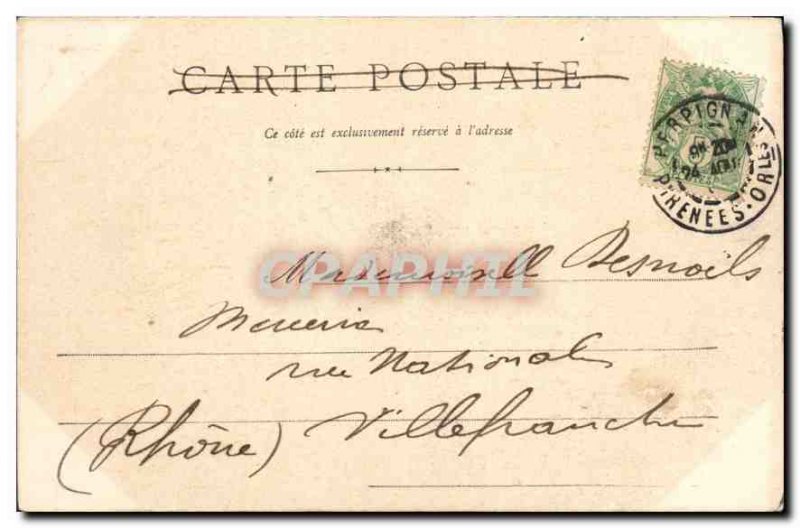 Old Postcard Perpignan Castillet frontage East