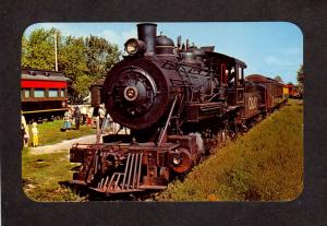 MI Cadillac & Lake City Railroad Train Locomotive Engine Michigan Postcard