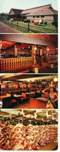Frank Giuffrida's Hilltop Steak House Saugus MA 1966 vintage postcard route 1
