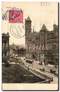 Old Postcard Omaha Neb City Hall