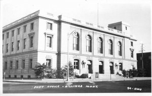 Montana Billings Post Office 1940s RPPC Photo Postcard 22-6216