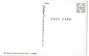 VINTAGE POSTCARD THE ROYAL CANADIAN MOUNTED POLICE (RCMP) FEDERAL POLICE CANADA