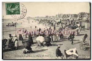 Old Postcard Berck Beach High Sea beach