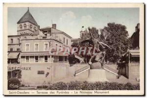 Saint Gaudens Old Postcard Terrace of the Pyrenees The new monument