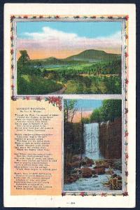 Lookout Mountain & Falls Warner Poetry Tennessee used c1934