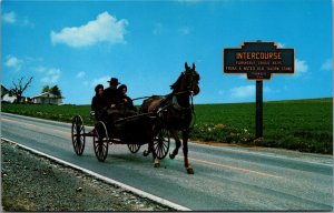 USA Greetings From Intercourse Amish Country Pennsylvania Chrome Postcard C032