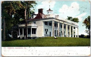 Postcard - Mount Vernon, Mansion - Mount Vernon, Virginia