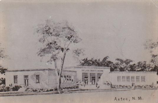 San Juan County Court House Aztec New Mexico Real Photo