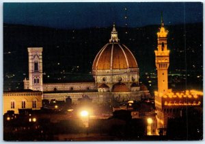 Postcard - Panorama by night - Florence, Italy