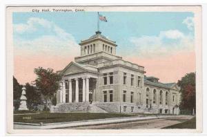 City Hall Torrington Connecticut 1920s postcard