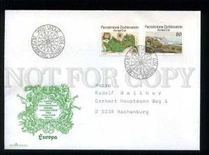 210418 Liechtenstein MAP Europa CEPT 1977 year FDC