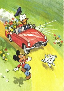 PC DISNEY, DONALD DUCK AND MICKEY MOUSE, Vintage Postcard (b35961)