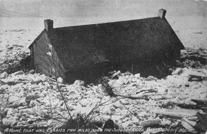 HOME ON SUSQUEHANNA RIVER FLOOD PORT DEPOSIT MARYLAND POSTCARD (c. 1910)