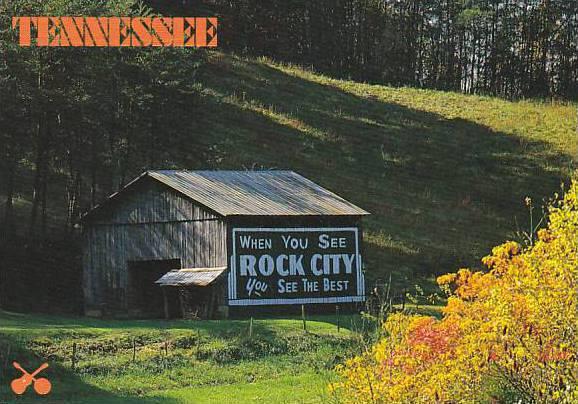 Tennessee The Volunteer State Rock City