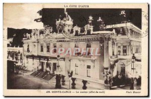 Old Postcard Monte Carlo Casino