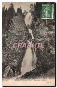 Old Postcard Uriage les Bains Surroundings Cascade of Oursiere