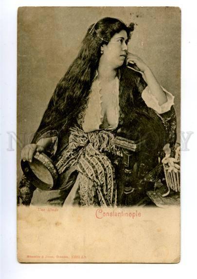 156714 Turkey CONSTANTINOPLE Semi-Nude Belle Woman LONG HAIR