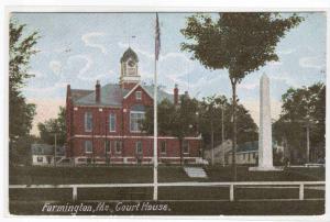 Court House Farmington Maine 1909 postcard