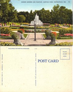 Sunken Gardens and Fountain, Garfield Park, Indianapolis, Indiana