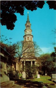 VINTAGE POSTCARD ST. PHILLIP'S CHURCH CHARLESTON S.C.