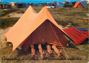 France camping a deux vacances ideales car  Postcard