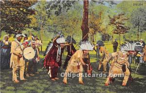 Indian War Dance Indian Unused 