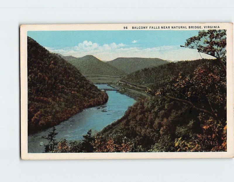 Postcard Balcony Falls, Virginia