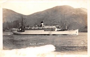 U.S.A.T.Grant U.S Army Transport, Real Photo Military Battleships Ship 