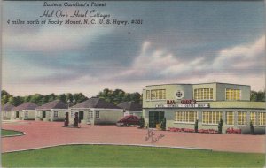 Postcard Hal Orr's Hotel Cottages Rocky Mount NC 1950 North Carolina