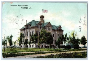 1912 The North Park College Exterior Scene Chicago Illinois IL Unposted Postcard 
