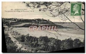 Old Postcard Perros Guirec Vue Generale De La Plage De Trestraou