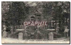 Paris Postcard Old Fountain medicis