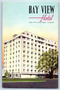 Philippines Postcard Bay View Hotel on Dewey Boulevard c1950's Vintage