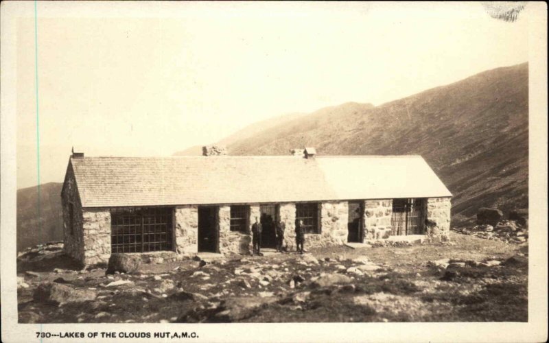 Shorey 730 Lake of the Clouds Hut AMC c1915 Real Photo Postcard