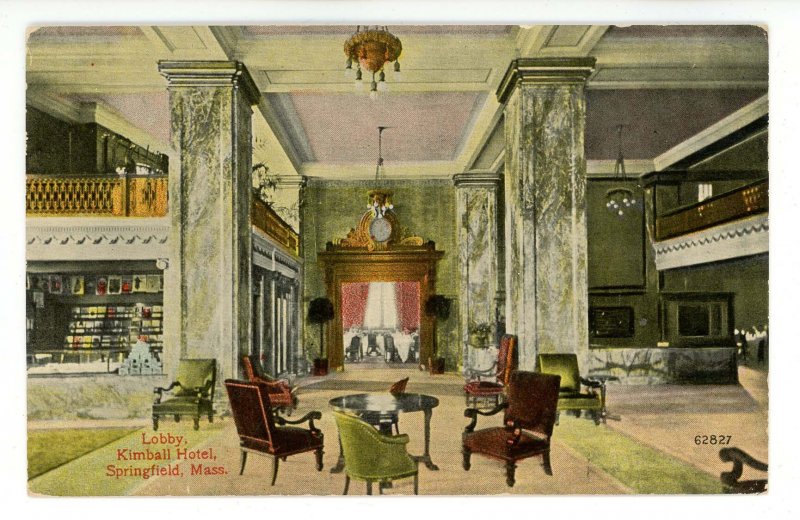 MA - Springfield. Hotel Kimball, Lobby