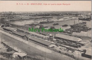 Spain Postcard - Barcelona Vista Del Puerto Desde Montjuich   RS36168