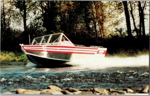 Advertising, Fish Rite Inc Aluminum Boat Central Point OR Vintage Postcard T30