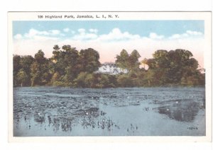 Highland Park, Jamaica, Long Island, New York, Vintage Postcard