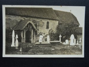 Essex SHOEBURYNESS St Andrew & St Peter Church c1918 RP Postcard