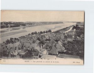 Postcard Vue générale en amont de la Loire Blois France