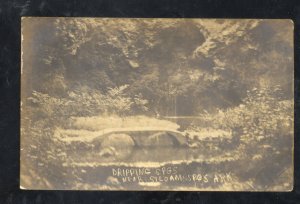 RPPC SILOAM SPRINGS ARKANSAS DRIPPING SPRING VINTAGE ARK. REAL PHOTO POSTCARD