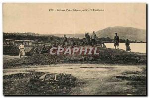 Morocco Fez Old Postcard of Defense & # 39uen feared by the 4th infantry