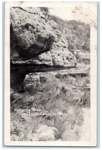 1925 Hanging Rock View Walnut Canyon Arizona AZ RPPC Photo Posted Postcard
