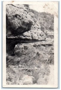 1925 Hanging Rock View Walnut Canyon Arizona AZ RPPC Photo Posted Postcard