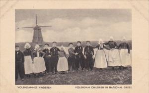 Netherlands Volendam Children In National Dress
