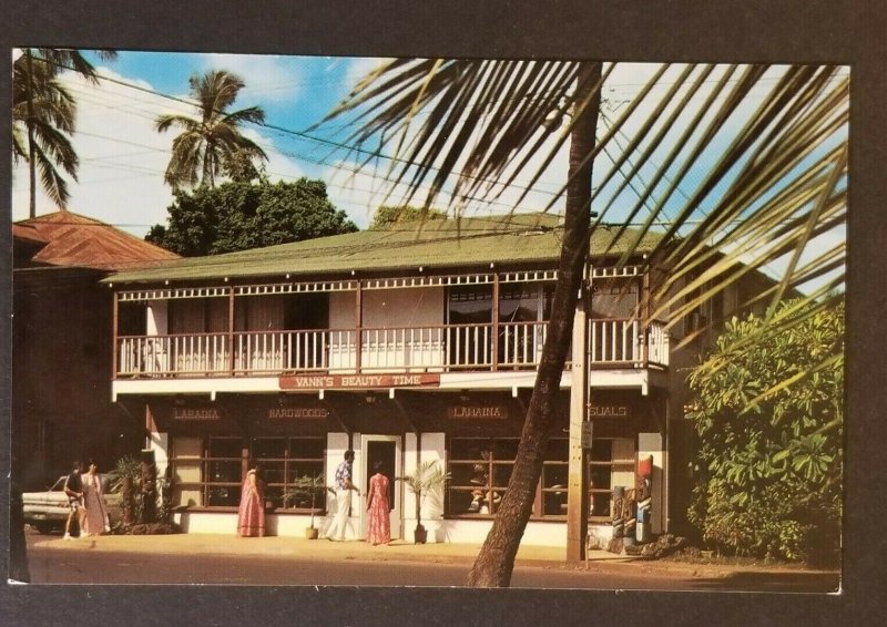 Mint Lahaina Maui Port Hawaii Restoration Project Shops Real Picture Postcard