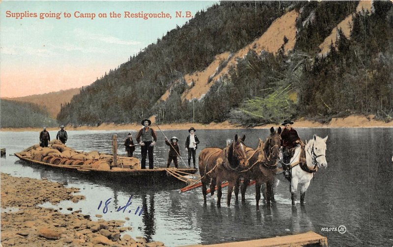 br105602 supplies going to camp on the restigouche canada New Brunswick