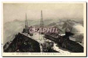 Old Postcard Observatoire du Midi Pic