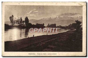 Old Postcard Grenoble edges of L & # 39Isere Levar Sun