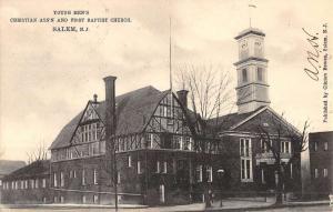 Salem New Jersey YMCA Bldg First Baptist Church Antique Postcard K44147